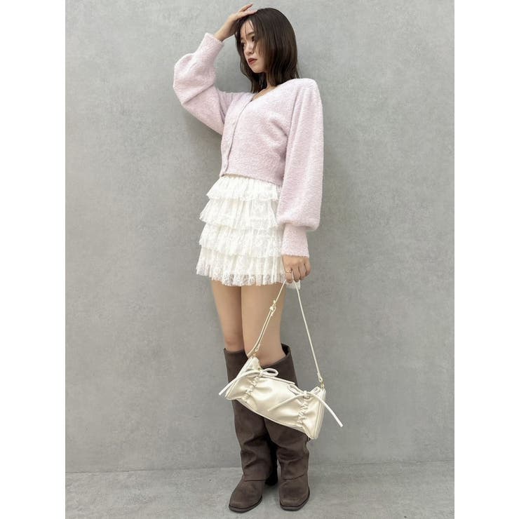 ミニシャギーラメニットカーデトップス | dazzlin | 詳細画像20 