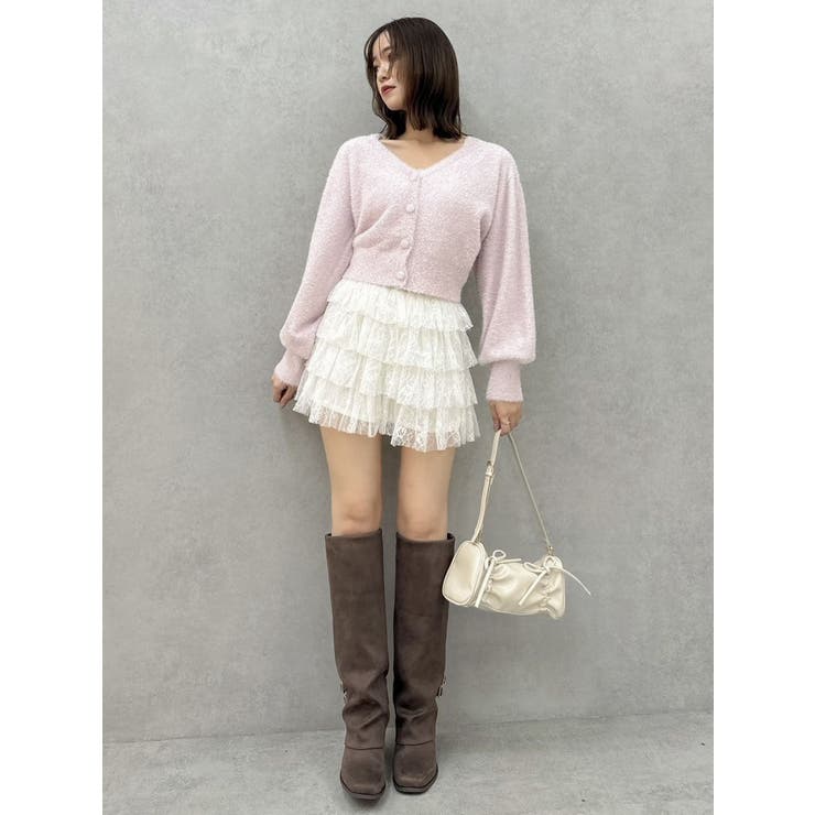 ミニシャギーラメニットカーデトップス | dazzlin | 詳細画像21 