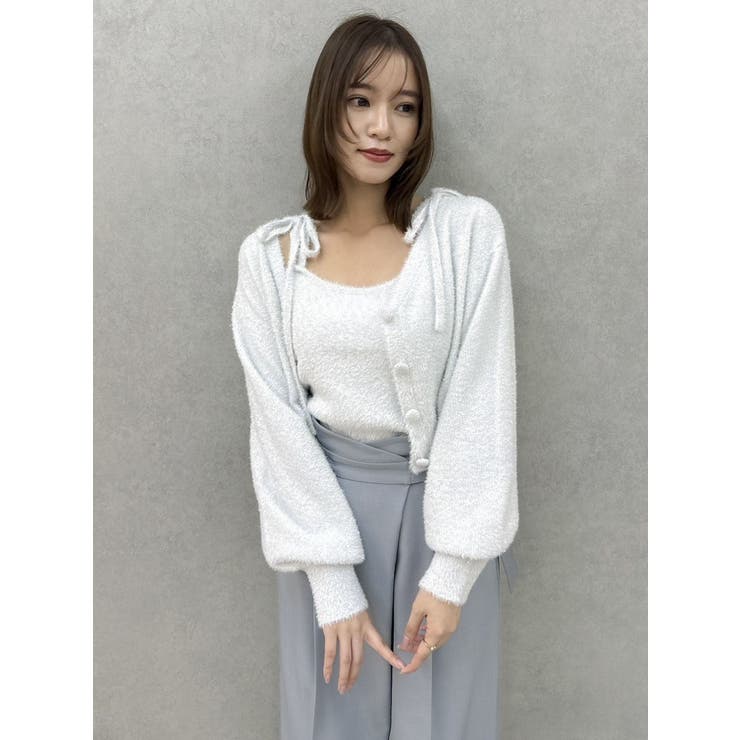 ミニシャギーラメニットカーデトップス | dazzlin | 詳細画像31 