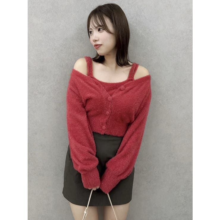 ミニシャギーラメニットカーデトップス | dazzlin | 詳細画像32 