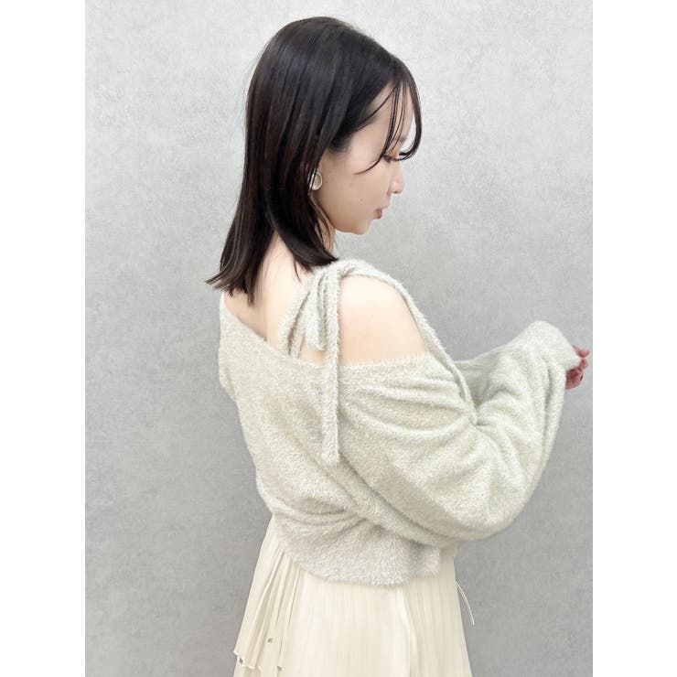 ミニシャギーラメニットカーデトップス | dazzlin | 詳細画像43 