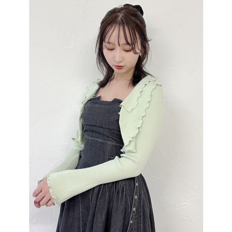 フリルメローショートボレロ[品番：MKSW0062058]｜dazzlin（ダズリン