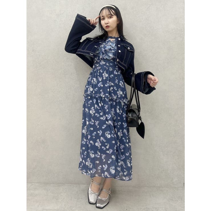 新作セール☆ダイアン Tilly シルクフローラルラップワンピ シルク HARVEST ロングワンピース （ロング・マキシ丈ワンピース
