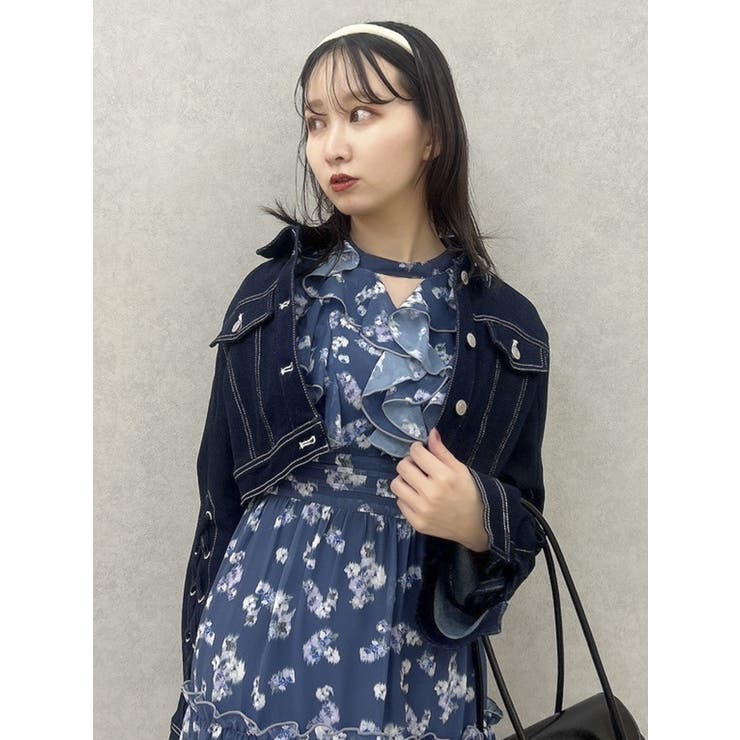 ラッフルリボンフラワーワンピース | dazzlin | 詳細画像25 