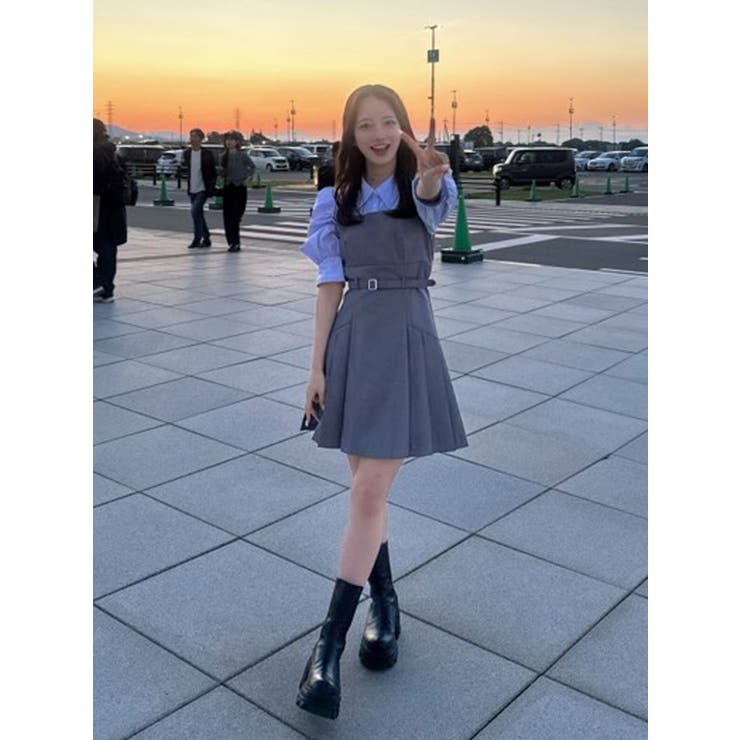 レイヤードシャツミニワンピース | dazzlin | 詳細画像2