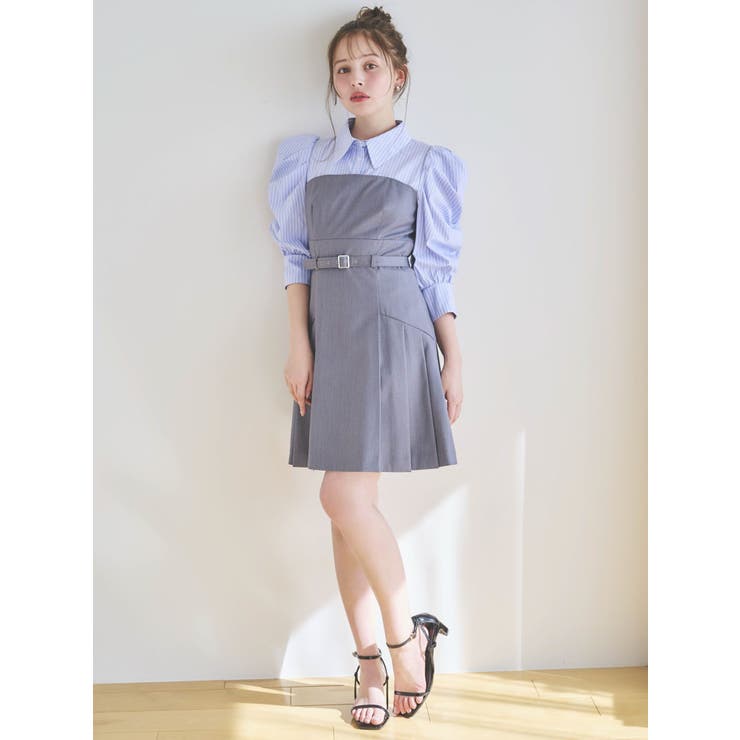 レイヤードシャツミニワンピース | dazzlin | 詳細画像21