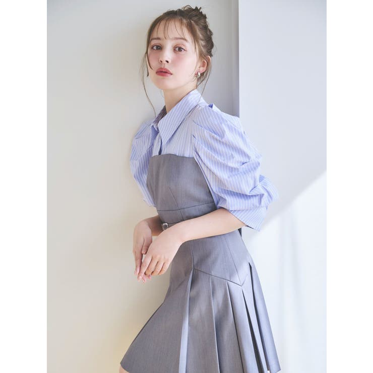 レイヤードシャツミニワンピース | dazzlin | 詳細画像23