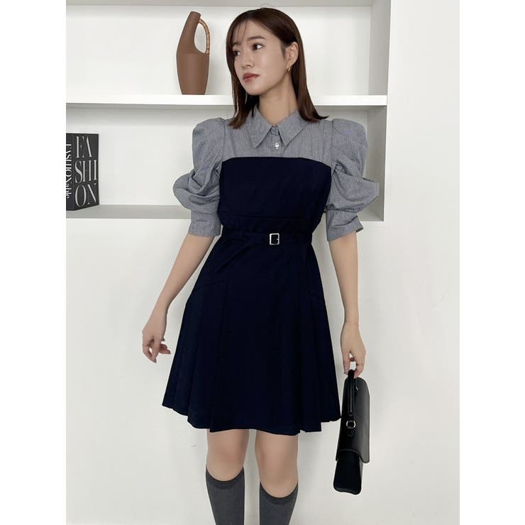 レイヤードシャツミニワンピース | dazzlin | 詳細画像33