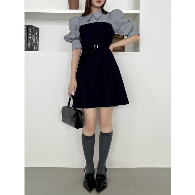 レイヤードシャツミニワンピース | dazzlin | 詳細画像37