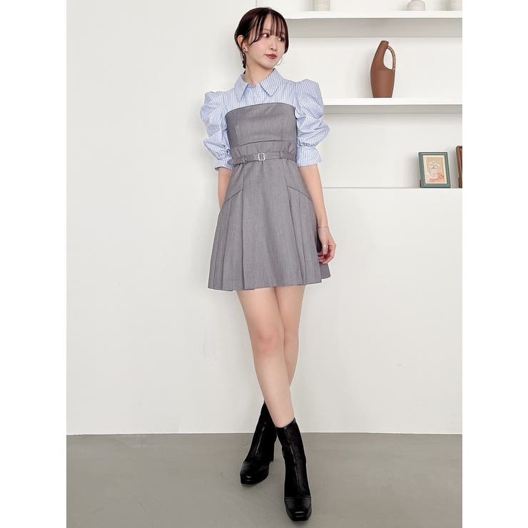 レイヤードシャツミニワンピース | dazzlin | 詳細画像50