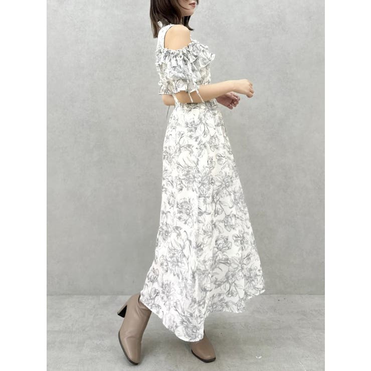 2WAYショルダーフラワーラッフルワンピース | dazzlin | 詳細画像20 