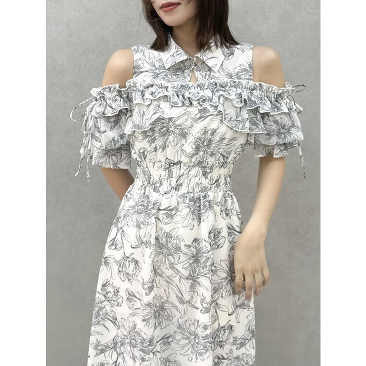 2WAYショルダーフラワーラッフルワンピース | dazzlin | 詳細画像22 