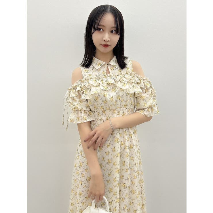 2WAYショルダーフラワーラッフルワンピース | dazzlin | 詳細画像34 