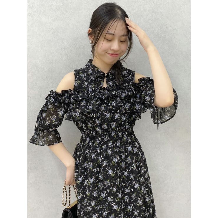 2WAYショルダーフラワーラッフルワンピース | dazzlin | 詳細画像41 