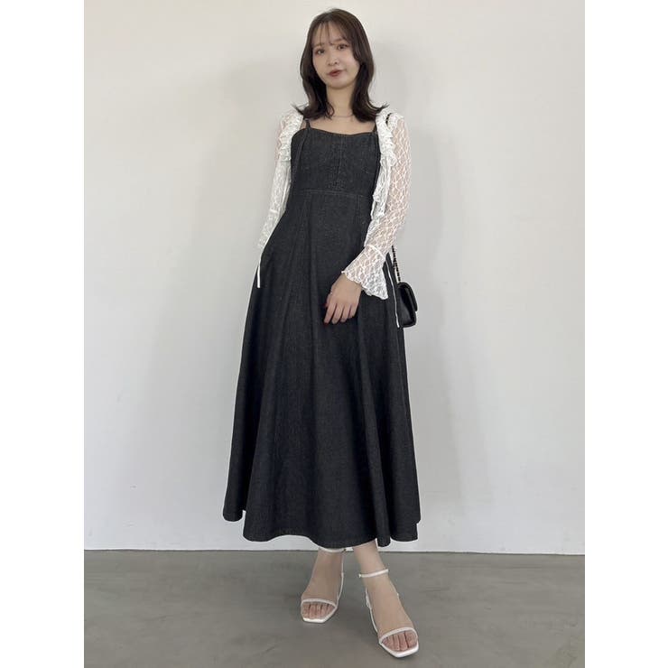 フロントホックデニムジャンスカ[品番：MKSW0062843]｜dazzlin