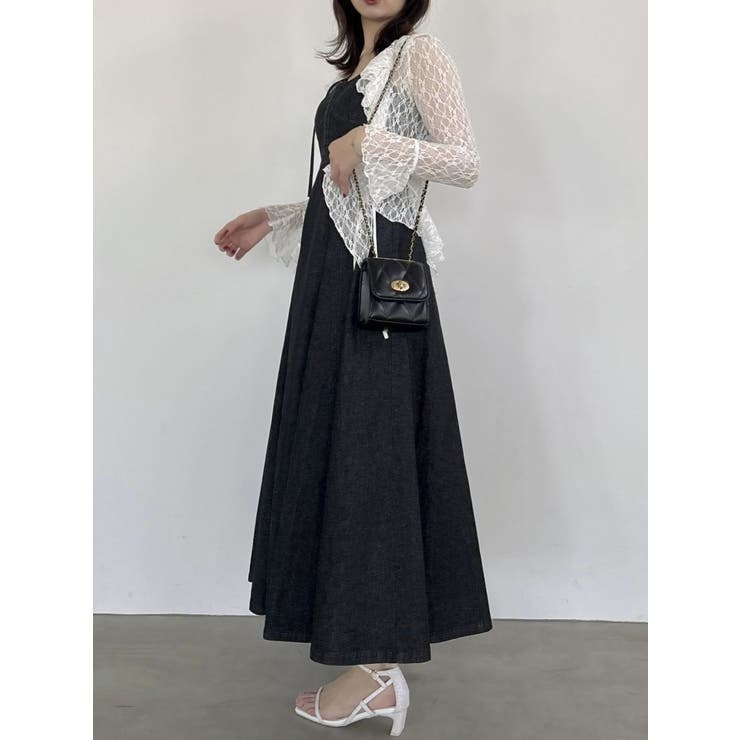 フロントホックデニムジャンスカ[品番：MKSW0062843]｜dazzlin