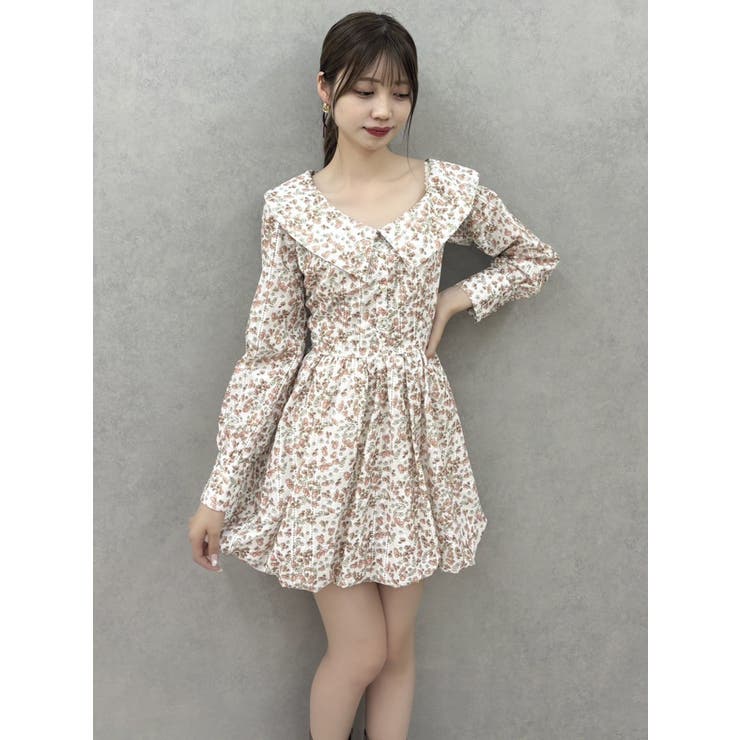 ワンショルバルーンミニワンピース | dazzlin | 詳細画像10 