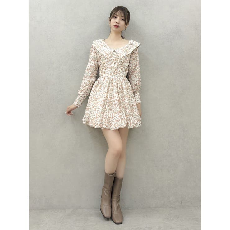 ワンショルバルーンミニワンピース | dazzlin | 詳細画像4 