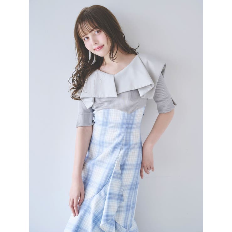 ラッフルマーメイドコンビワンピース | dazzlin | 詳細画像15 