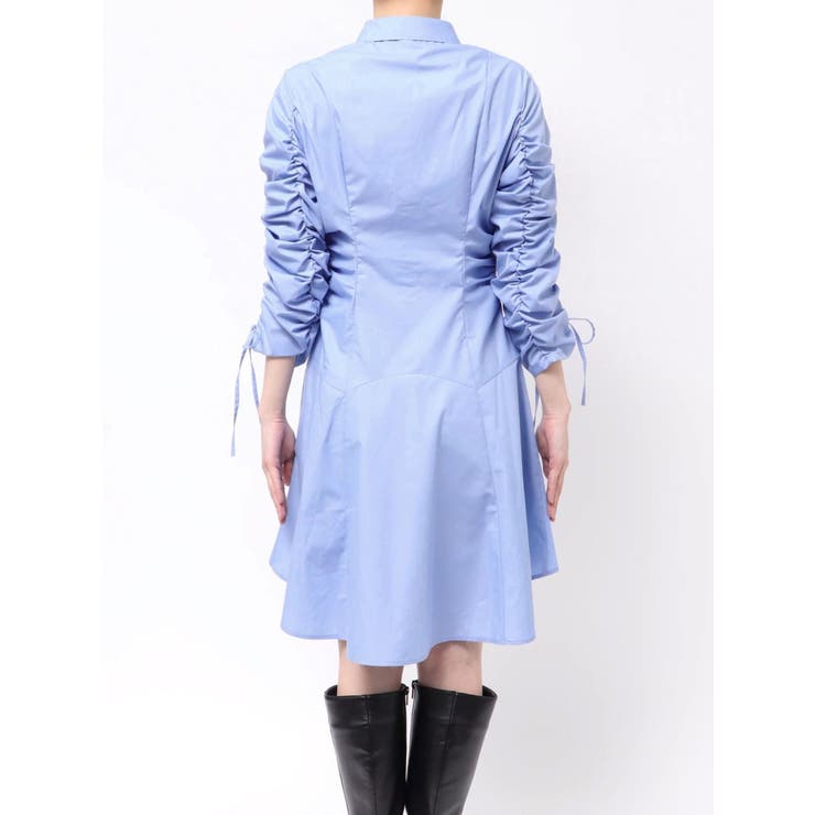 ギャザースリーブイレヘムシャツワンピース | dazzlin | 詳細画像30 