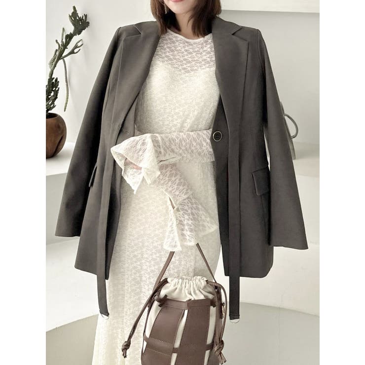 バックリボンレースワンピース | dazzlin | 詳細画像14 