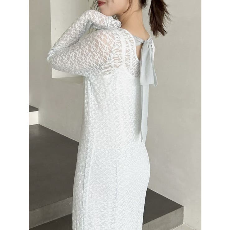 バックリボンレースワンピース | dazzlin | 詳細画像18 