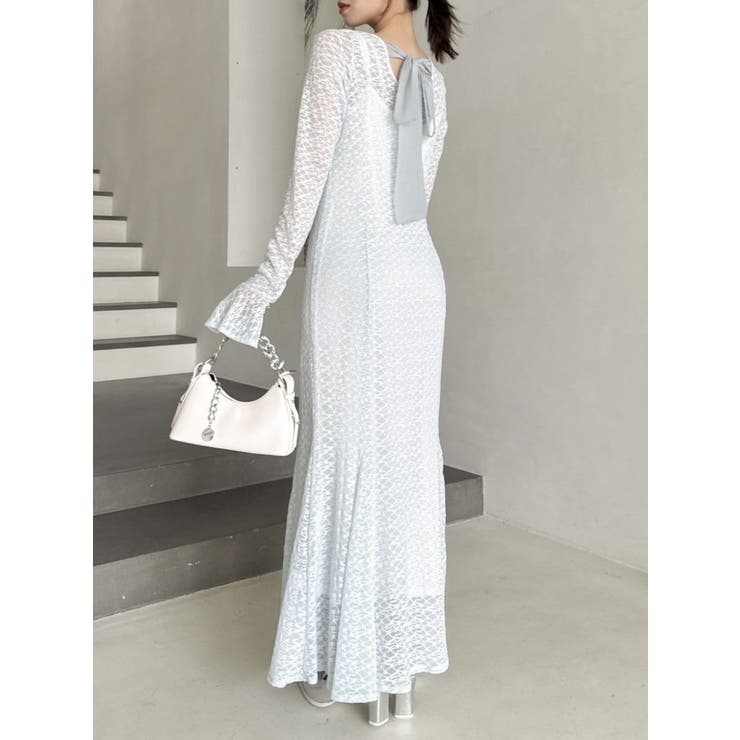 バックリボンレースワンピース | dazzlin | 詳細画像20 