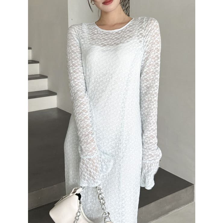 バックリボンレースワンピース | dazzlin | 詳細画像21 