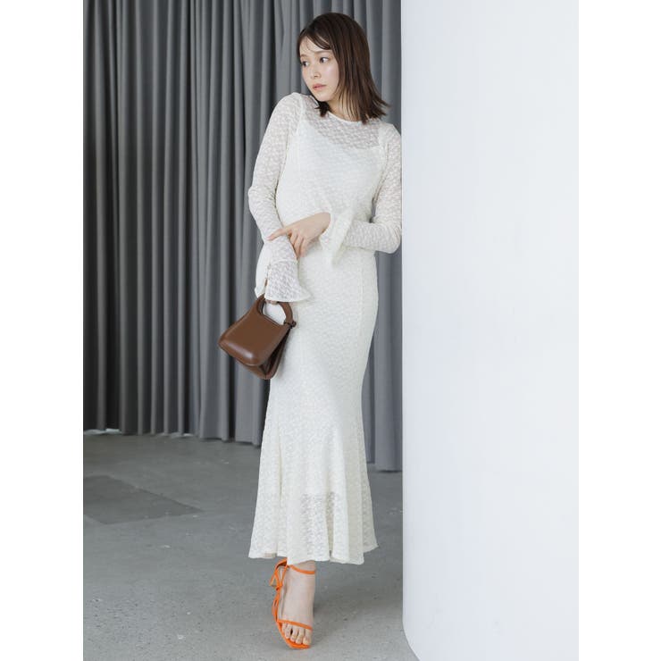 バックリボンレースワンピース | dazzlin | 詳細画像3 