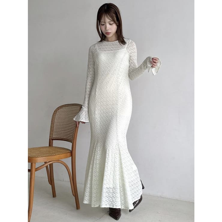 バックリボンレースワンピース | dazzlin | 詳細画像39 