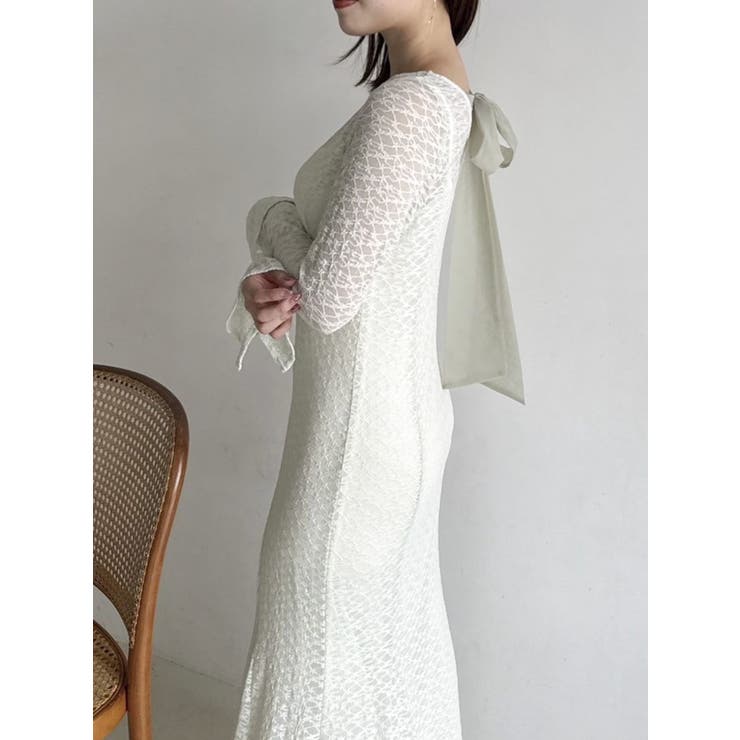 バックリボンレースワンピース | dazzlin | 詳細画像40 