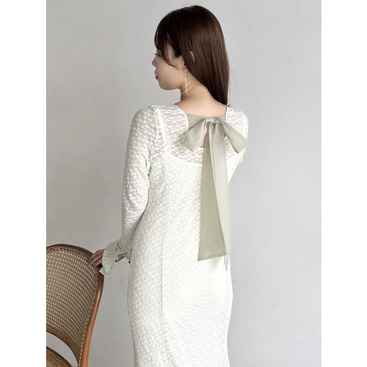 バックリボンレースワンピース | dazzlin | 詳細画像41 