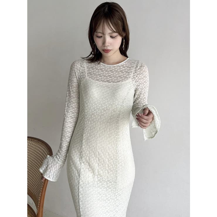 バックリボンレースワンピース | dazzlin | 詳細画像42 