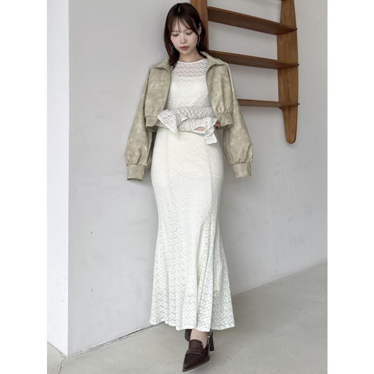 バックリボンレースワンピース | dazzlin | 詳細画像48 