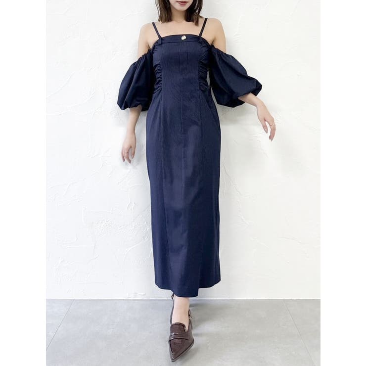 スラックスディテールバルーンワンピース | dazzlin | 詳細画像11 