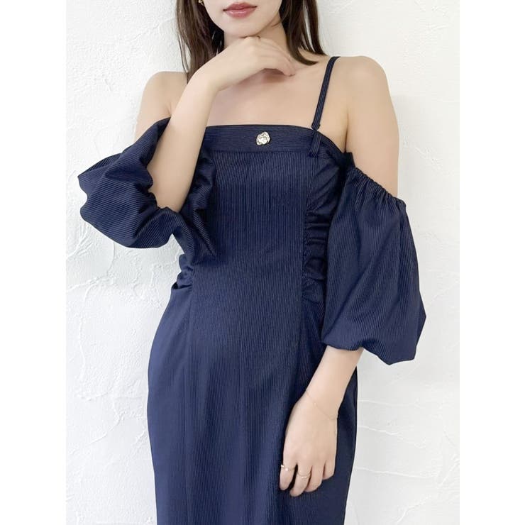 スラックスディテールバルーンワンピース | dazzlin | 詳細画像13 