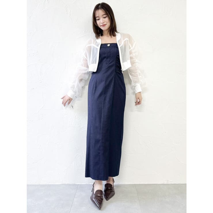 スラックスディテールバルーンワンピース | dazzlin | 詳細画像14 