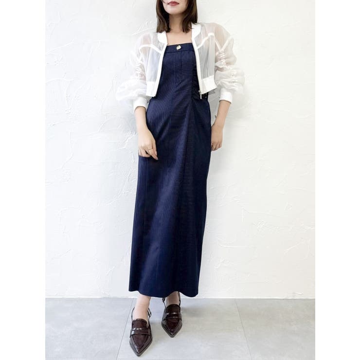 スラックスディテールバルーンワンピース | dazzlin | 詳細画像17 