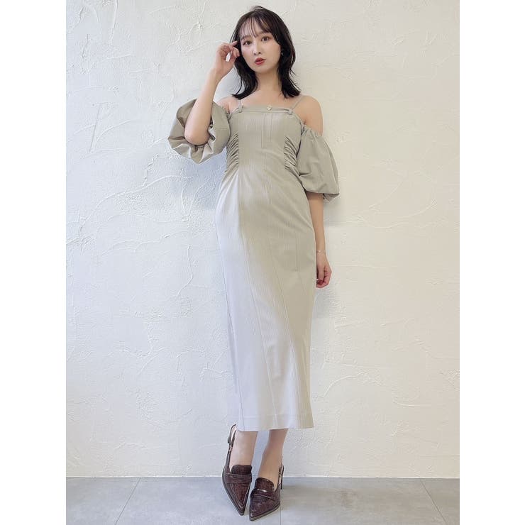 スラックスディテールバルーンワンピース | dazzlin | 詳細画像20 