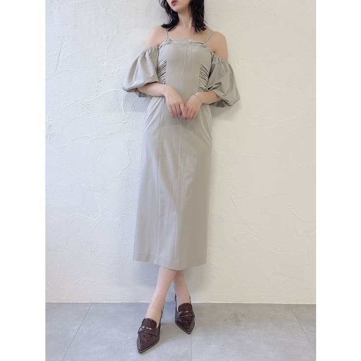 スラックスディテールバルーンワンピース | dazzlin | 詳細画像22 