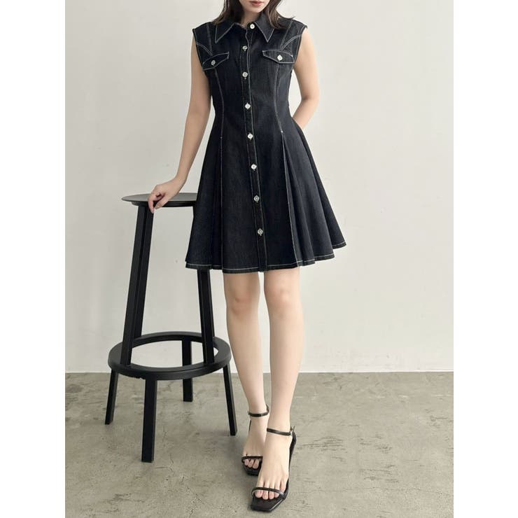 WEGO ワンピース WEGO/デニムWジップジャンスカ : ZOZOTOWN