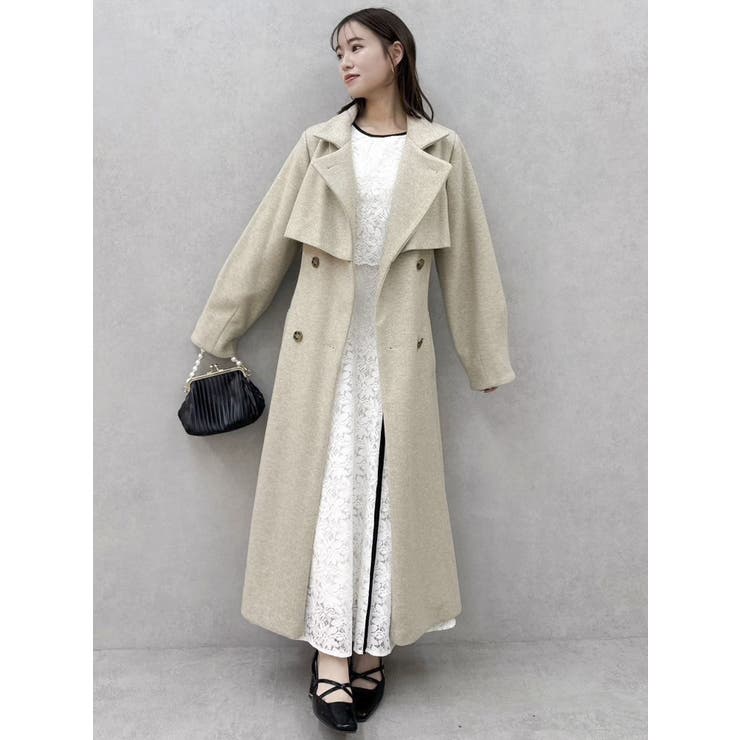 バックリボンパイピングレースドレス | dazzlin | 詳細画像12 