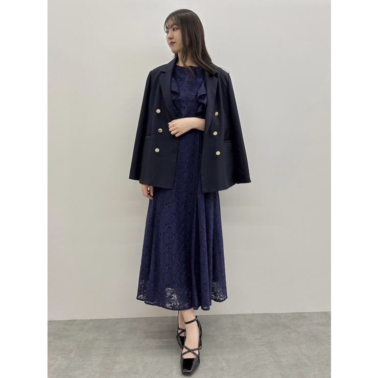 バックリボンパイピングレースドレス | dazzlin | 詳細画像39 