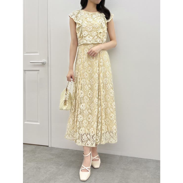 dazzlin 2WAYスリーブバリエーションレースドレス