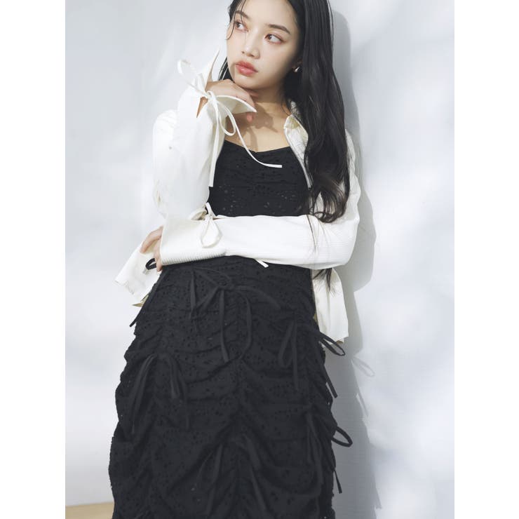 ギャザーリボンワンピース | dazzlin | 詳細画像8 