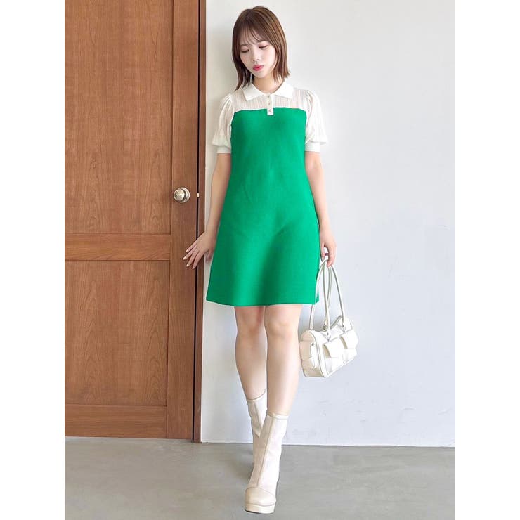 シアーポロニットミニワンピース | dazzlin | 詳細画像13 