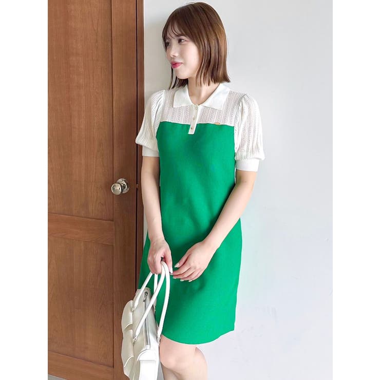 シアーポロニットミニワンピース | dazzlin | 詳細画像8 