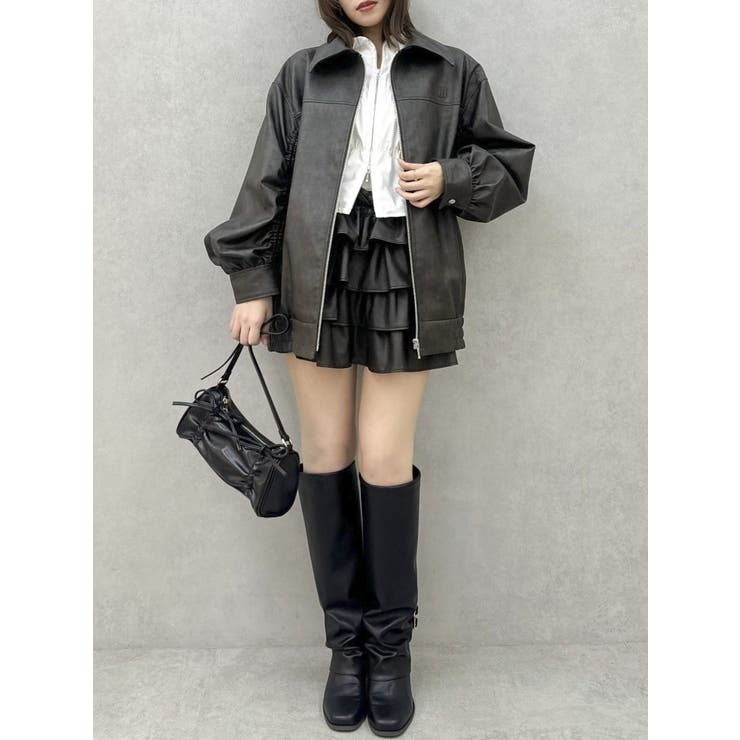 ダブルファスナーギャザーシャツ | dazzlin | 詳細画像15 