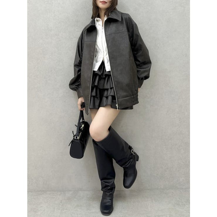 ダブルファスナーギャザーシャツ | dazzlin | 詳細画像16 