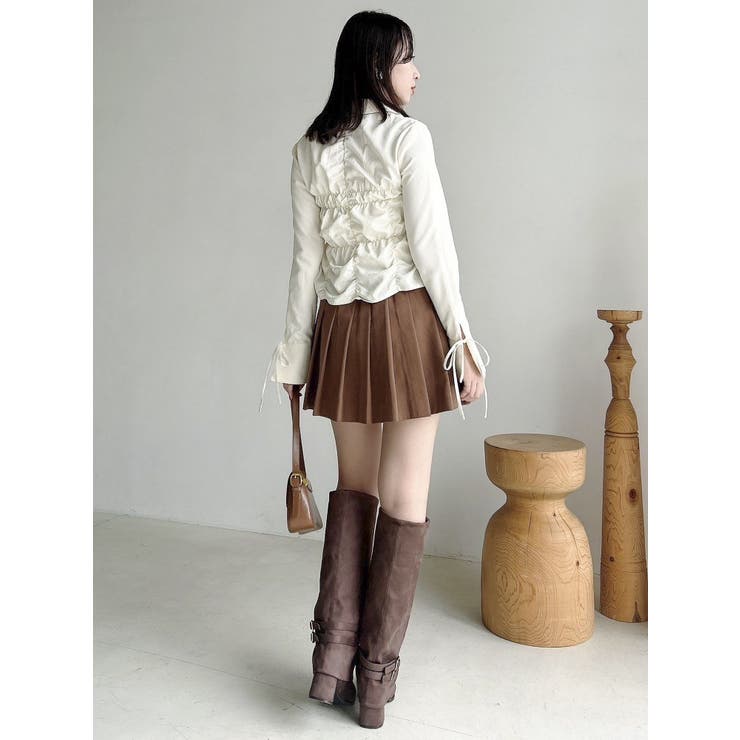 ダブルファスナーギャザーシャツ | dazzlin | 詳細画像24 